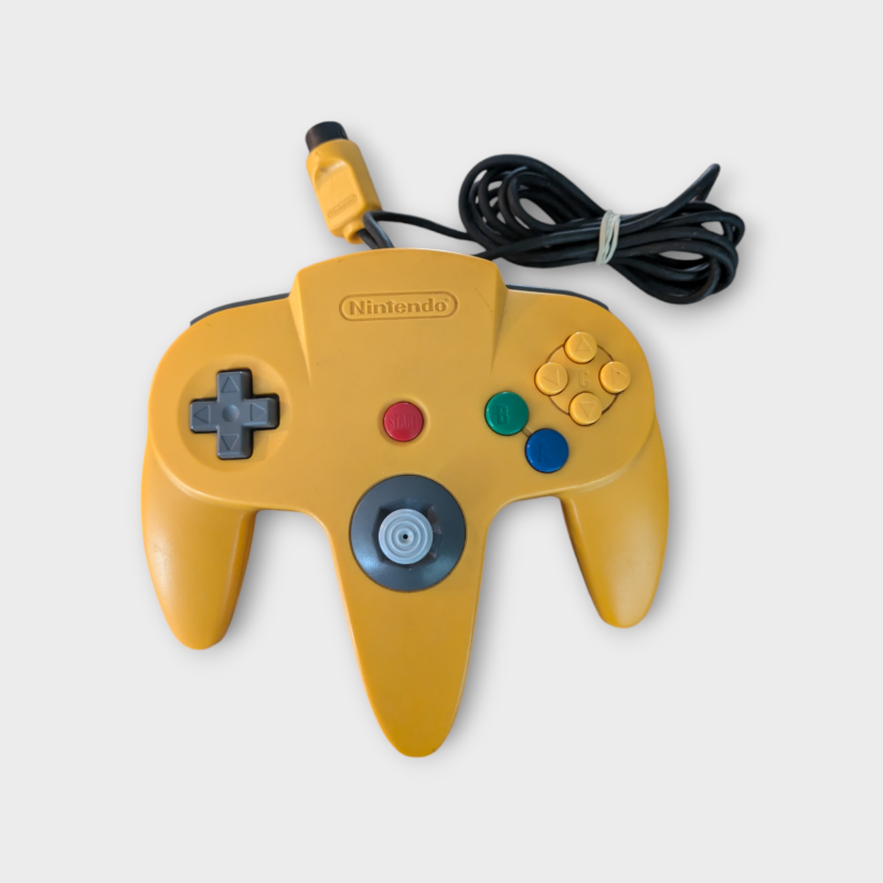 Manette Nintendo 64 Jaune – Officielle – Occasion en Bon État