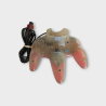Manette Nintendo 64 Clear Red – Officielle – Occasion en Bon État