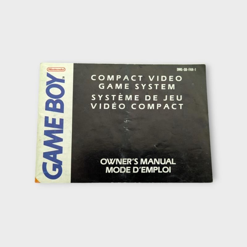 Notice originale Console Nintendo Game Boy FAH v2 – Français / Anglais