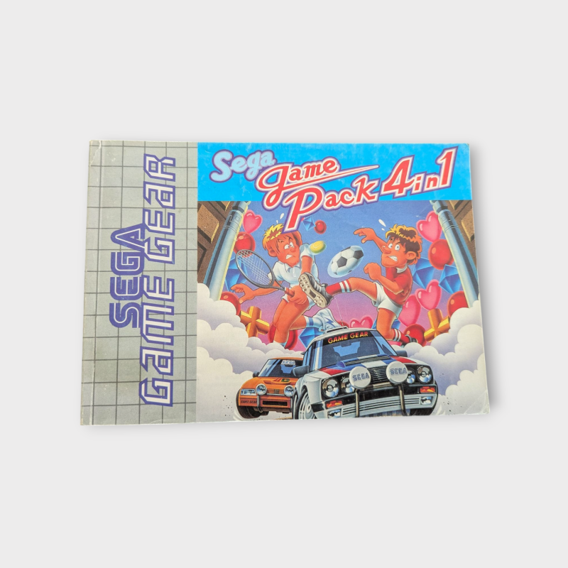 Notice Sega Game Pack 4 in 1 Game Gear EUR
