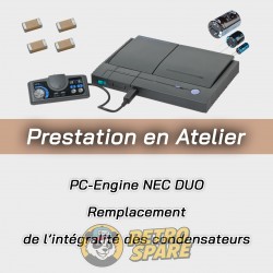 Recap NEC PC Engine DUO – Service de remplacement des condensateurs
