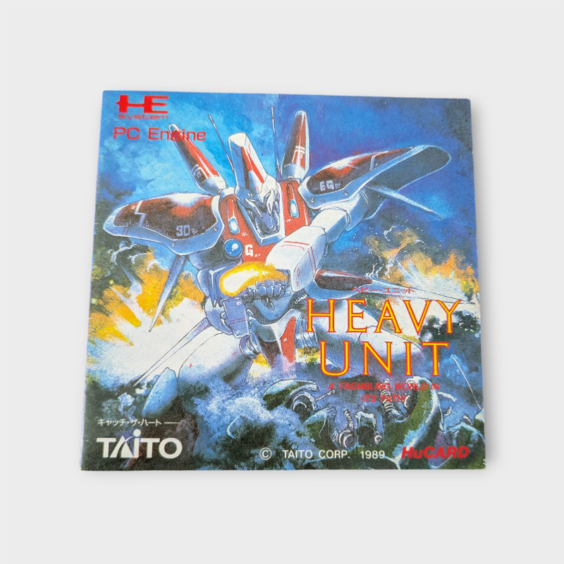 Notice Heavy Unit HuCard NEC PC-Engine