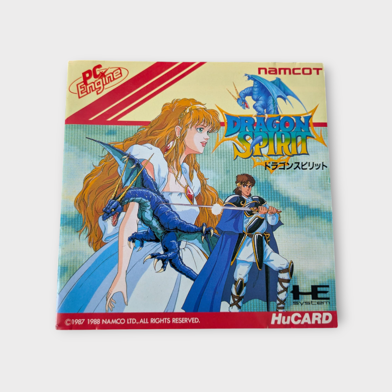 Notice Dragon Spirit HuCard NEC PC-Engine