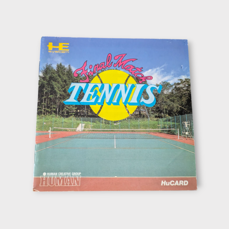 Notice Final Match Tennis HuCard NEC PC-Engine
