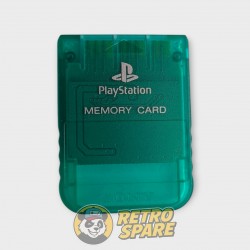 Carte Mémoire Playstation 1 Sony Officielle Vert Transparent (clear green)