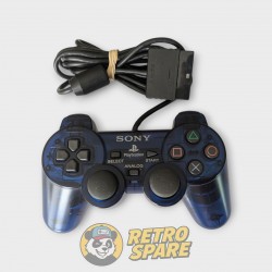 Manette DualShock 2 PlayStation 2 Translucide Midnight Blue Officielle Sony