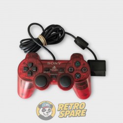 Manette DualShock 2 PlayStation 2 Translucide Clear Red Officielle Sony