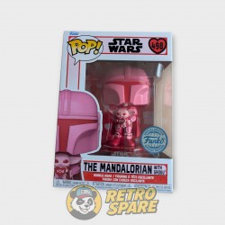 Figurine Funko POP! Star Wars – The Mandalorian avec Grogu – Saint-Valentin n°498 – Neuve dans sa boîte