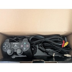 Console Sony Playstation 2 – Édition Japonaise Midnight Black translucide (boîte, manette, câbles + jeu offert)