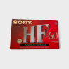 Cassette Audio Vierge Sony HF60 – 60 minutes – Neuve sous blister (NOS, Vintage, Type I Normal)