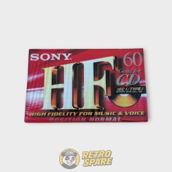 Cassette Audio Vierge Sony HF “Good For CD” – 60 minutes – Neuve sous blister (NOS, Vintage, Type I Normal)