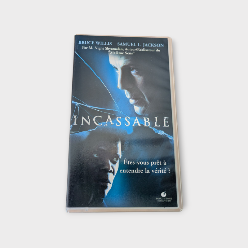 Cassette VHS – Incassable – Version Française – 1h42