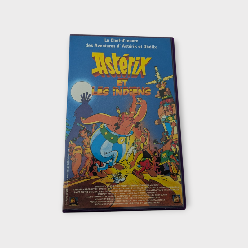 Cassette VHS – Astérix et les Indiens – Version Française – 83min