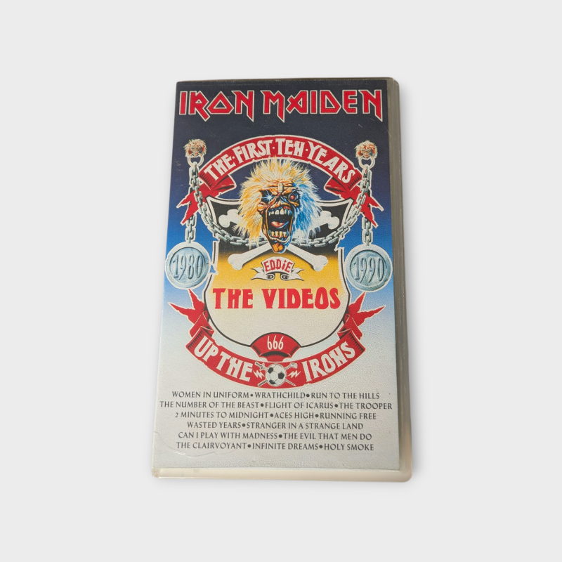 Cassette VHS – Iron Maiden: The First Ten Years – Jaquette Anglaise