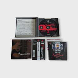 Clock Tower 2 – PS1 Japonaise NTSC-J – Jeu Complet avec Boîte, Notice, Flyers et Spine Card