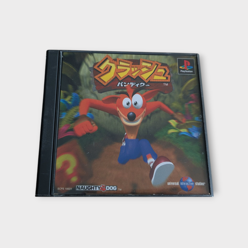Crash Bandicoot – PS1 Japonaise NTSC-J – Jeu Complet avec Boîte, Notice et Flyer