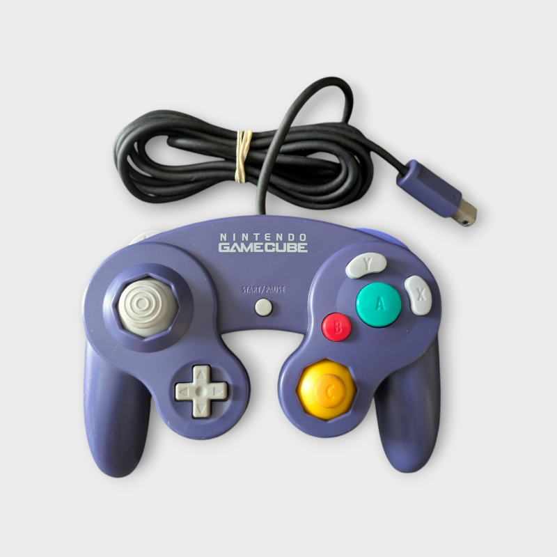 Manette Officielle Nintendo GameCube Violette – Occasion en Bon État