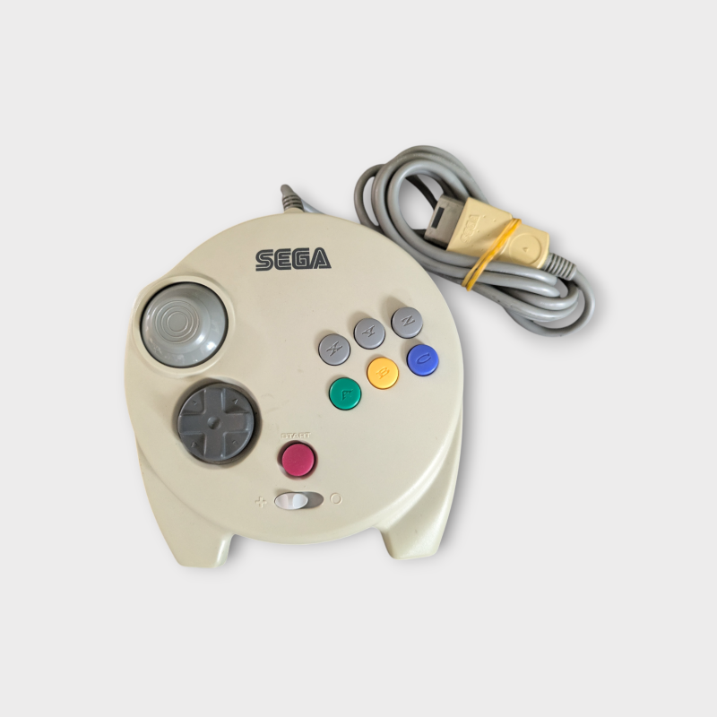 Manette 3D Sega Saturn Blanche – Officielle – Occasion en Bon État