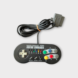 Manette Hori Fighting Commander – Super Famicom - Noire