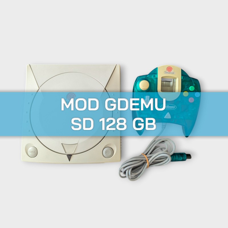 Console Sega Dreamcast avec GDemu + Carte SD 128 GB