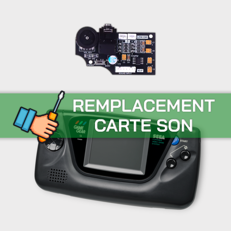 Forfait remplacement carte son pour Sega Game Gear