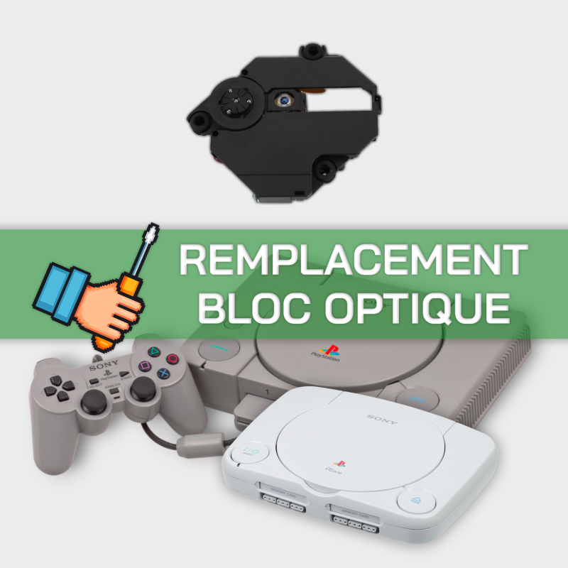 Forfait remplacement bloc optique pour PlayStation 1 / PS One