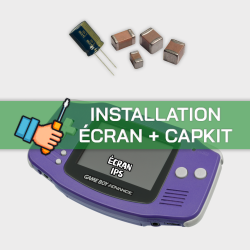 Forfait Installation écran LCD IPS + Condensateurs Nintendo Game Boy Advance
