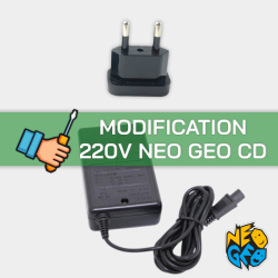 Forfait Modification de Votre Alimentation Neo Geo CD Japonaise (SNK) en 220V