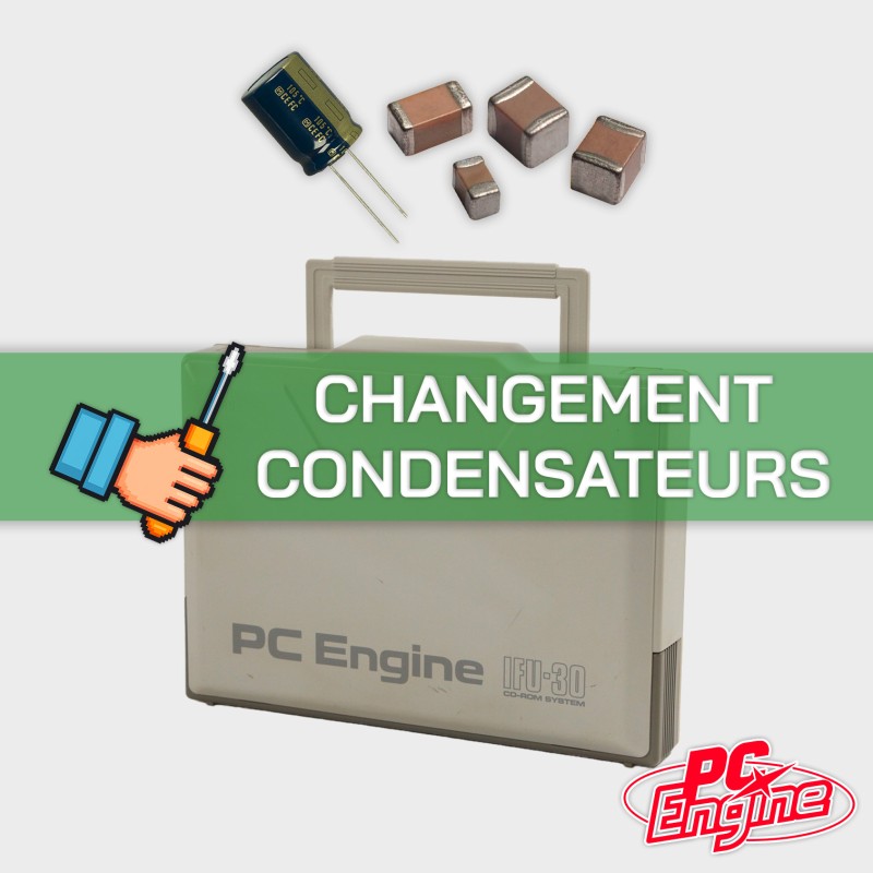 Forfait Remplacement des condensateurs - NEC PC Engine IFU-30 - Interface Unit
