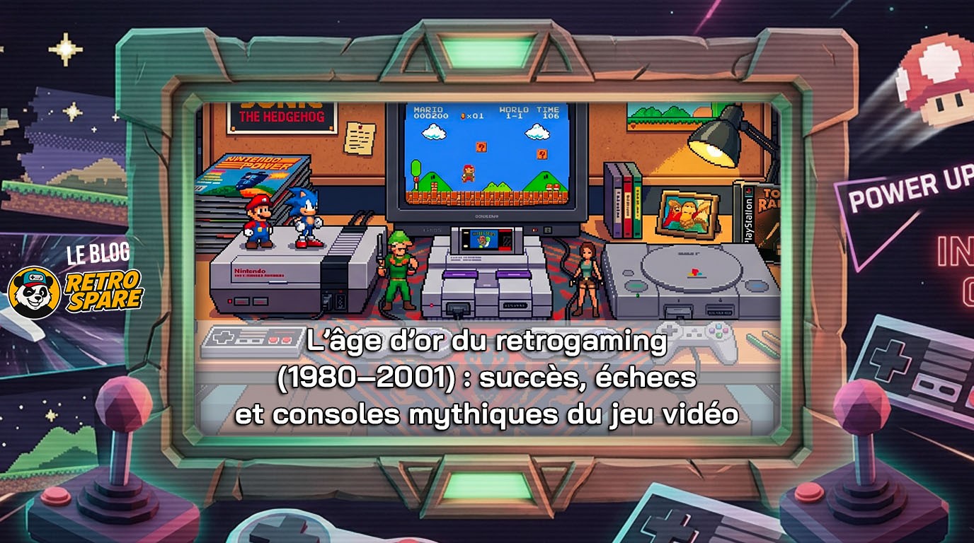 L’âge d’or du retrogaming (1980–2001) : succès, échecs et consoles mythiques du jeu vidéo